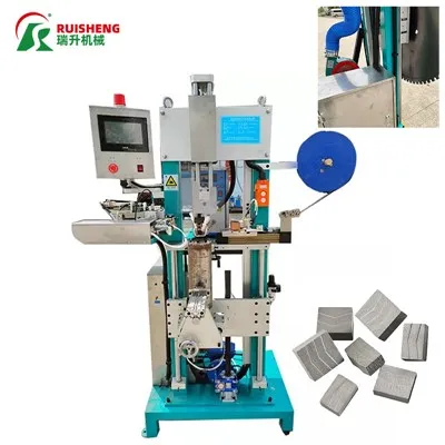 Machine à souder automatique pour segments diamantés sur lames de scie